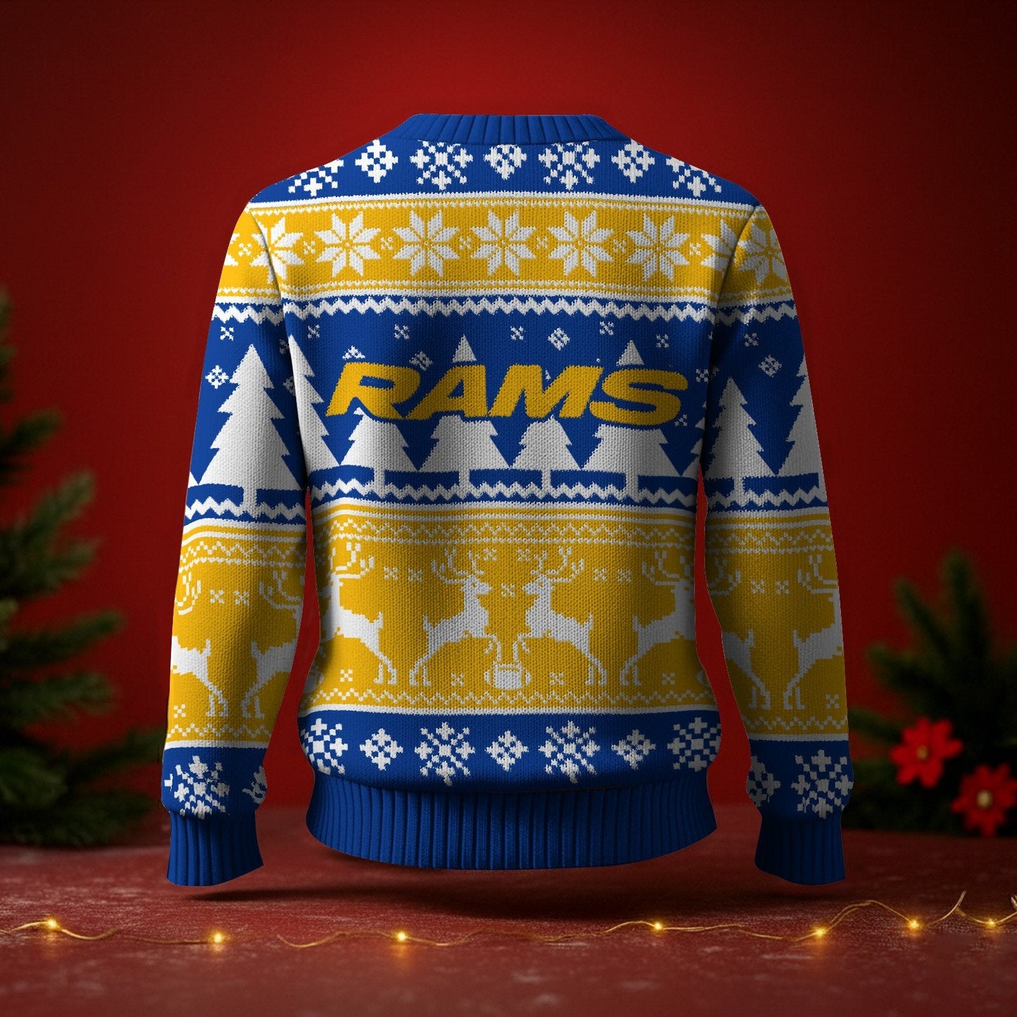 LAR x NFL Premium Ugly Christmas Sweater DatND DVT