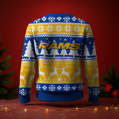 LAR x NFL Premium Ugly Christmas Sweater DatND DVT