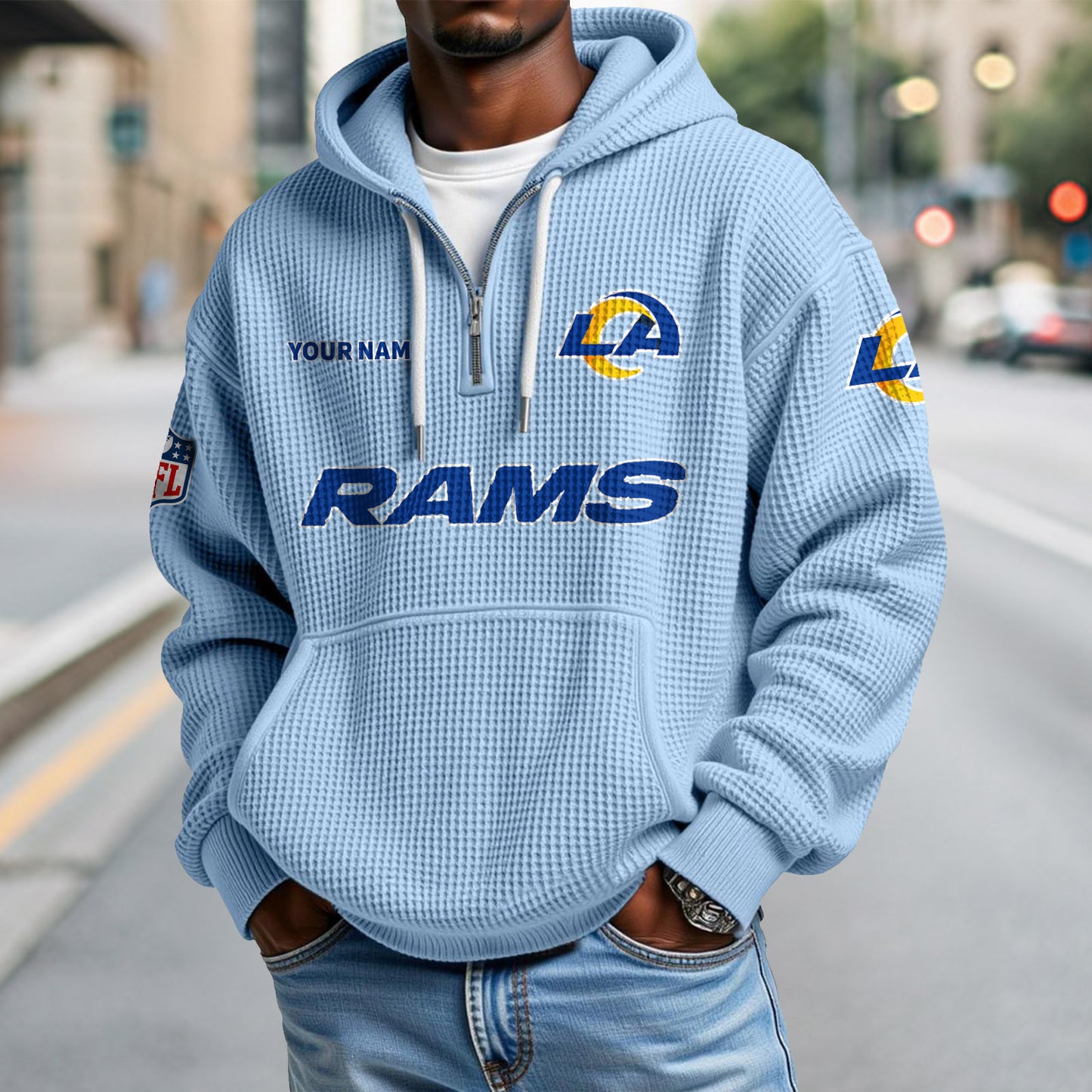 LAR x NFL Waffle Hoodie DatND DVT