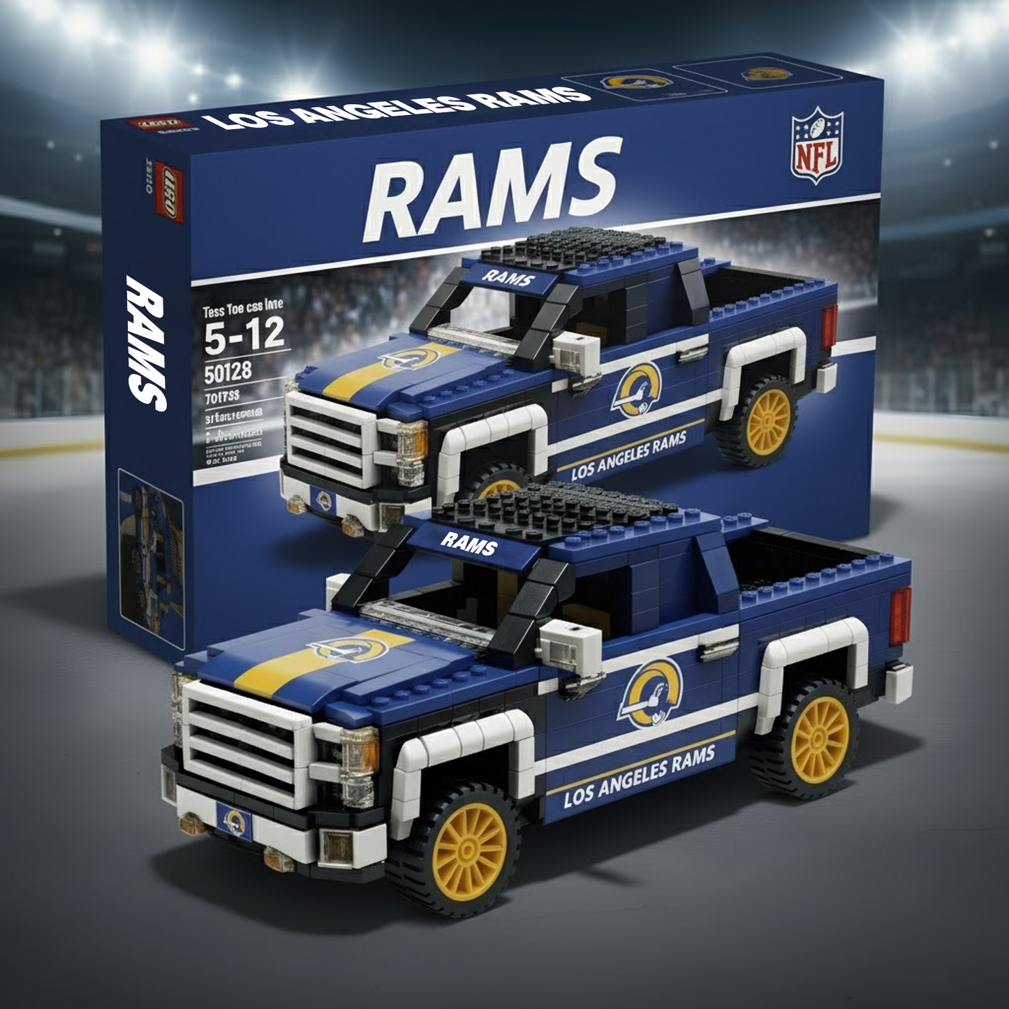 NFL 3D Racing Truck Model Building Block Set 2011 V1 NAK NHT