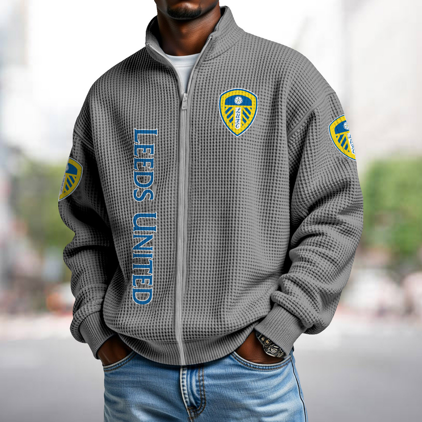 LEE x EPL Waffle Zip Up Sweatshirt 1911 DatND DVT