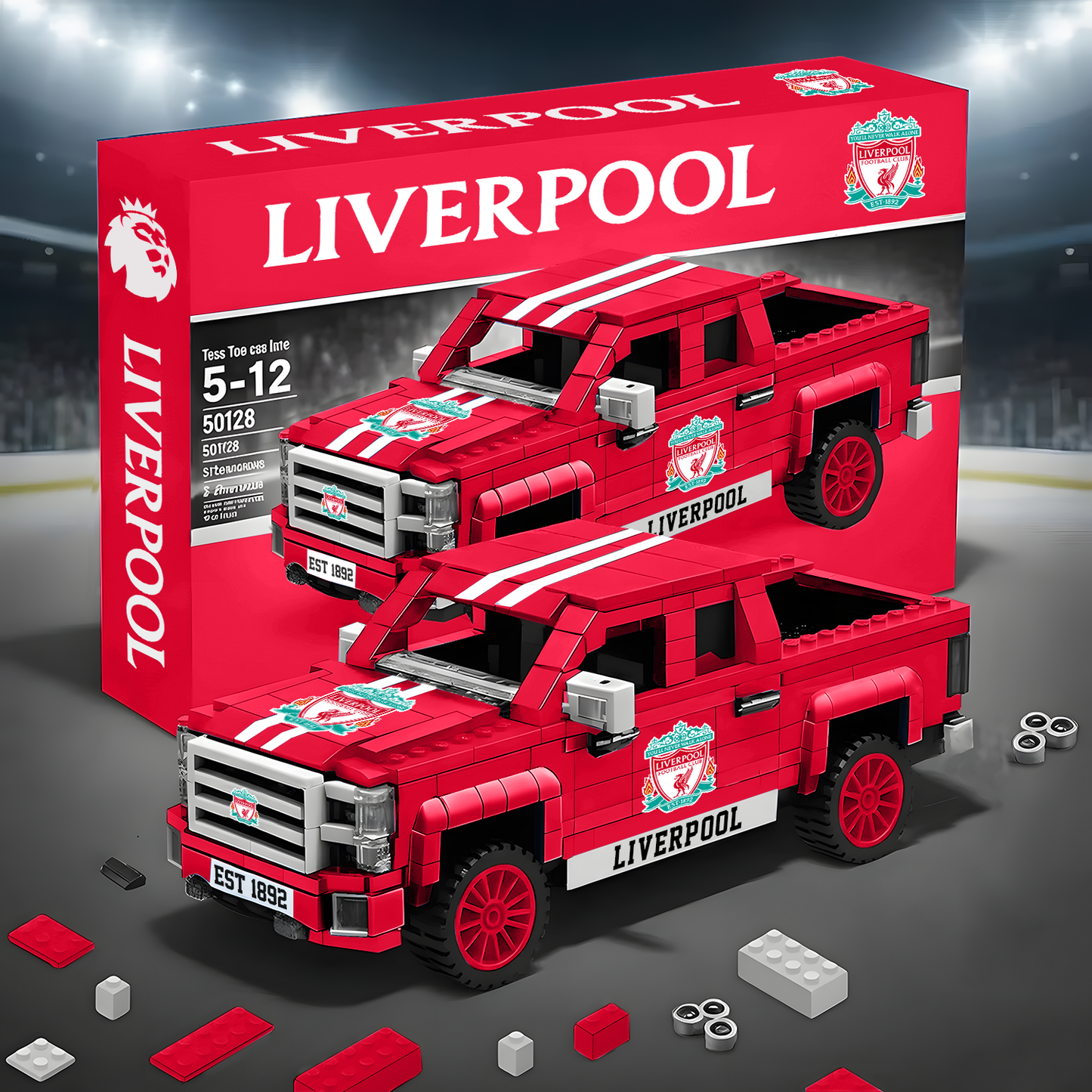 LIV EPL 3D Racing Truck Model Building Block Set 0112 V1 NAK NHT