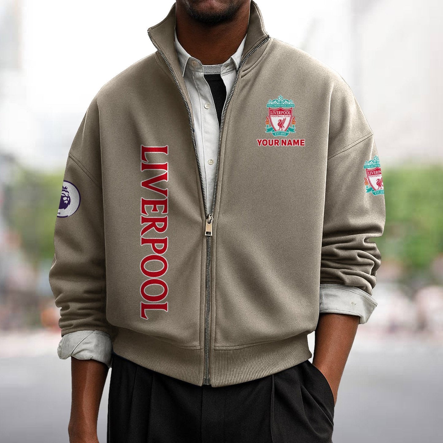 LIVx EPL Men's Zipper Sweatshirt DatND DVT
