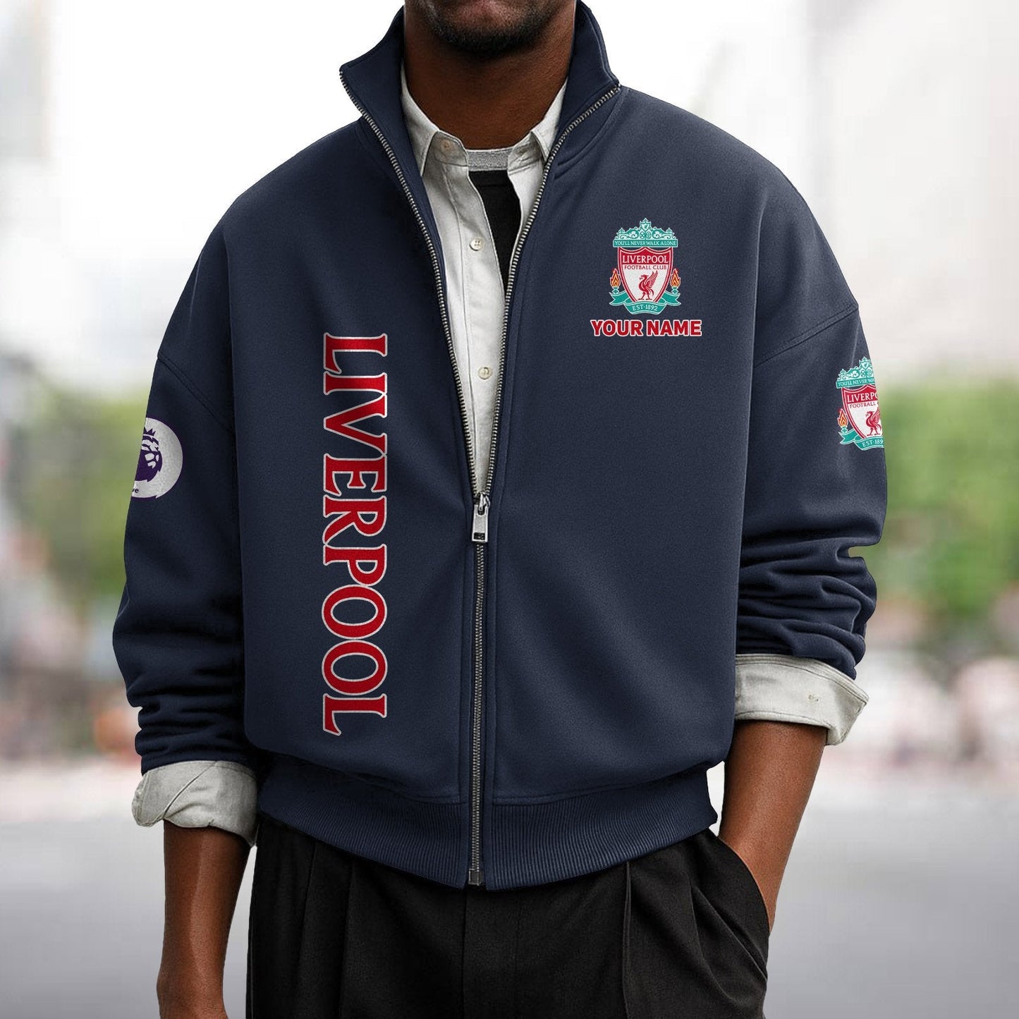 LIVx EPL Men's Zipper Sweatshirt DatND DVT