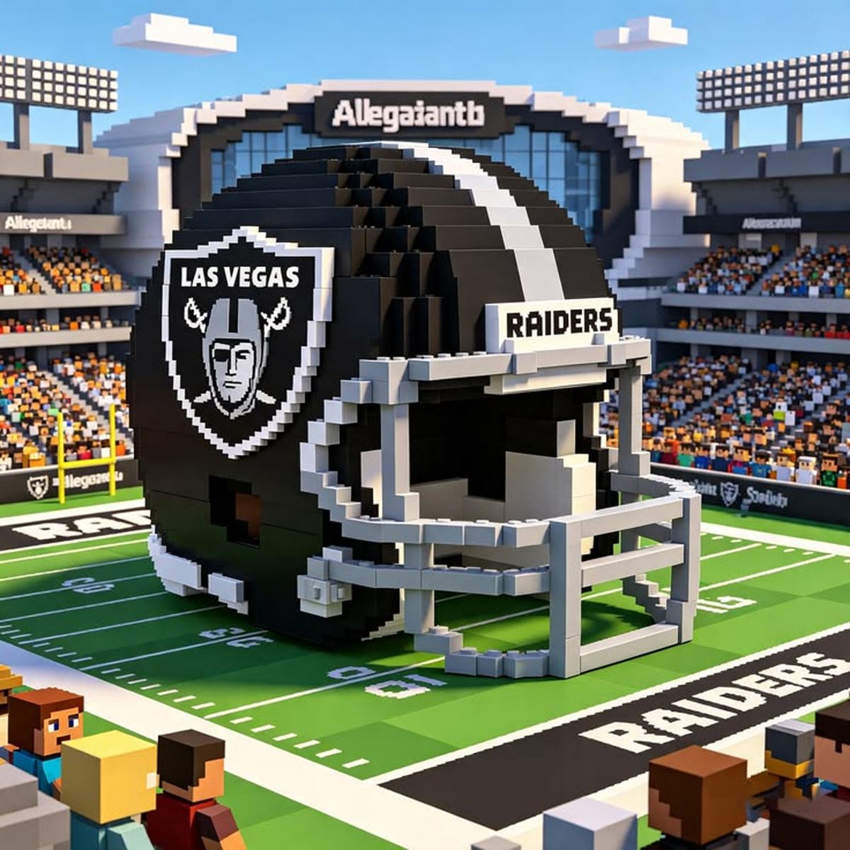 LV X Custom NFL Game Day Football Helmet Building Block Set