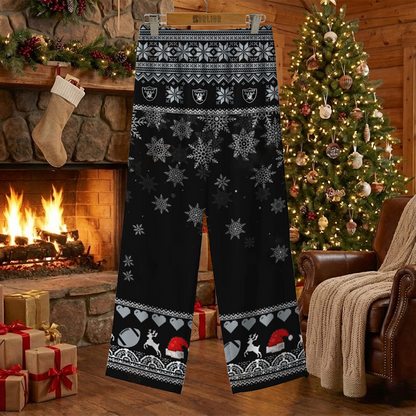 LV X NFL Unique 3 Gnomes Art Design For The 2025 Holiday Season Satin Pajamas Set