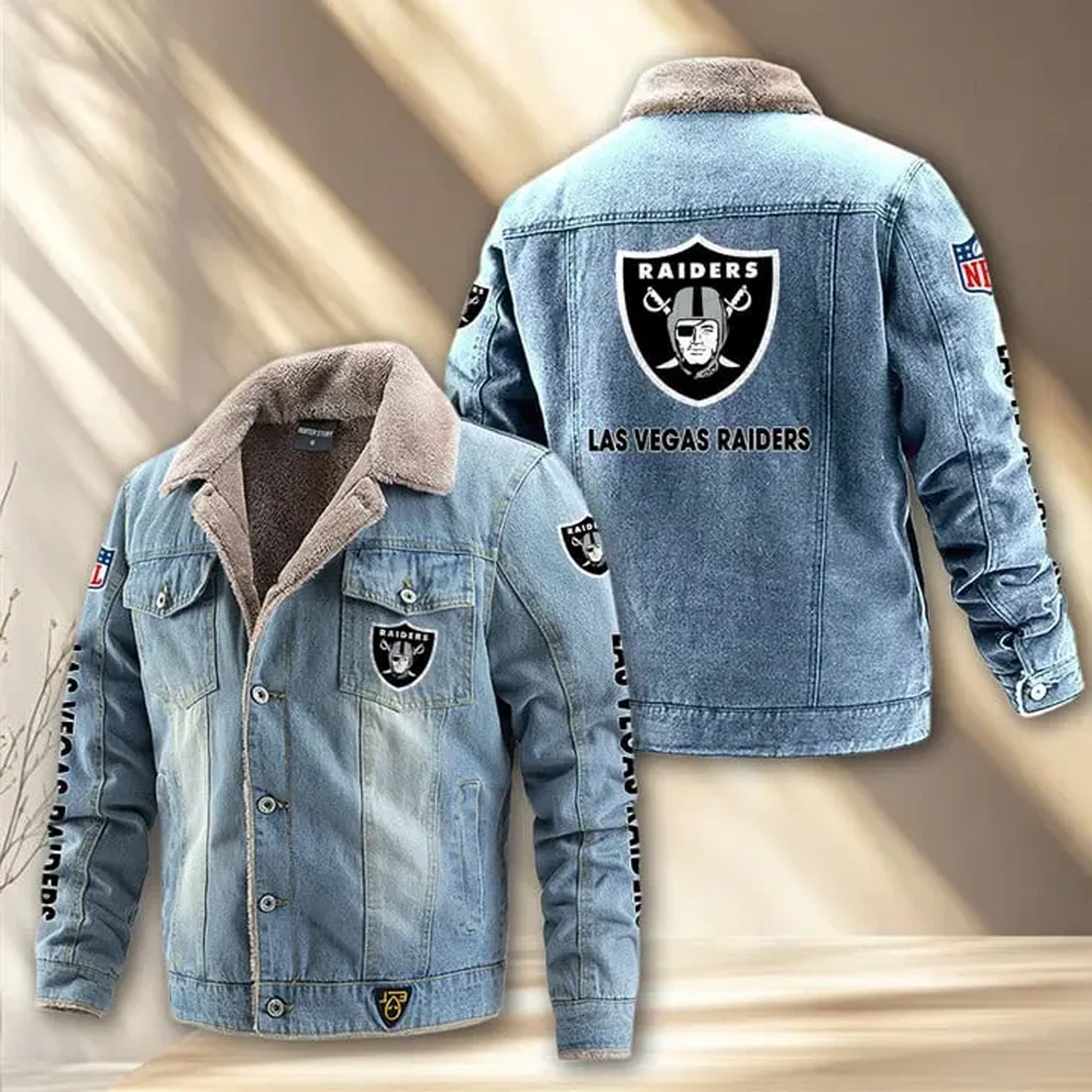 LV x NFL Fleece Lined Denim Jacket DatND DVT