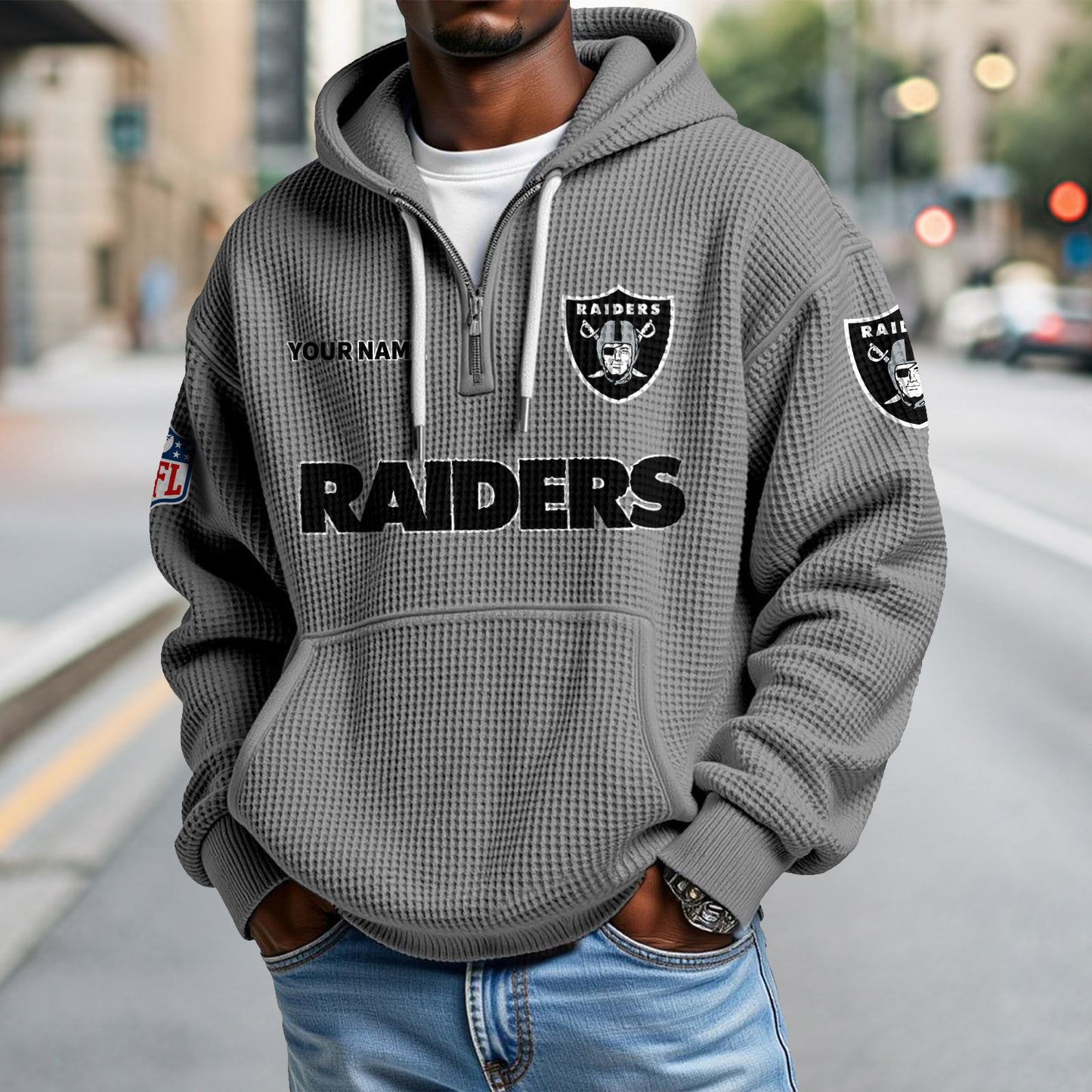 LV x NFL Waffle Hoodie DatND DVT
