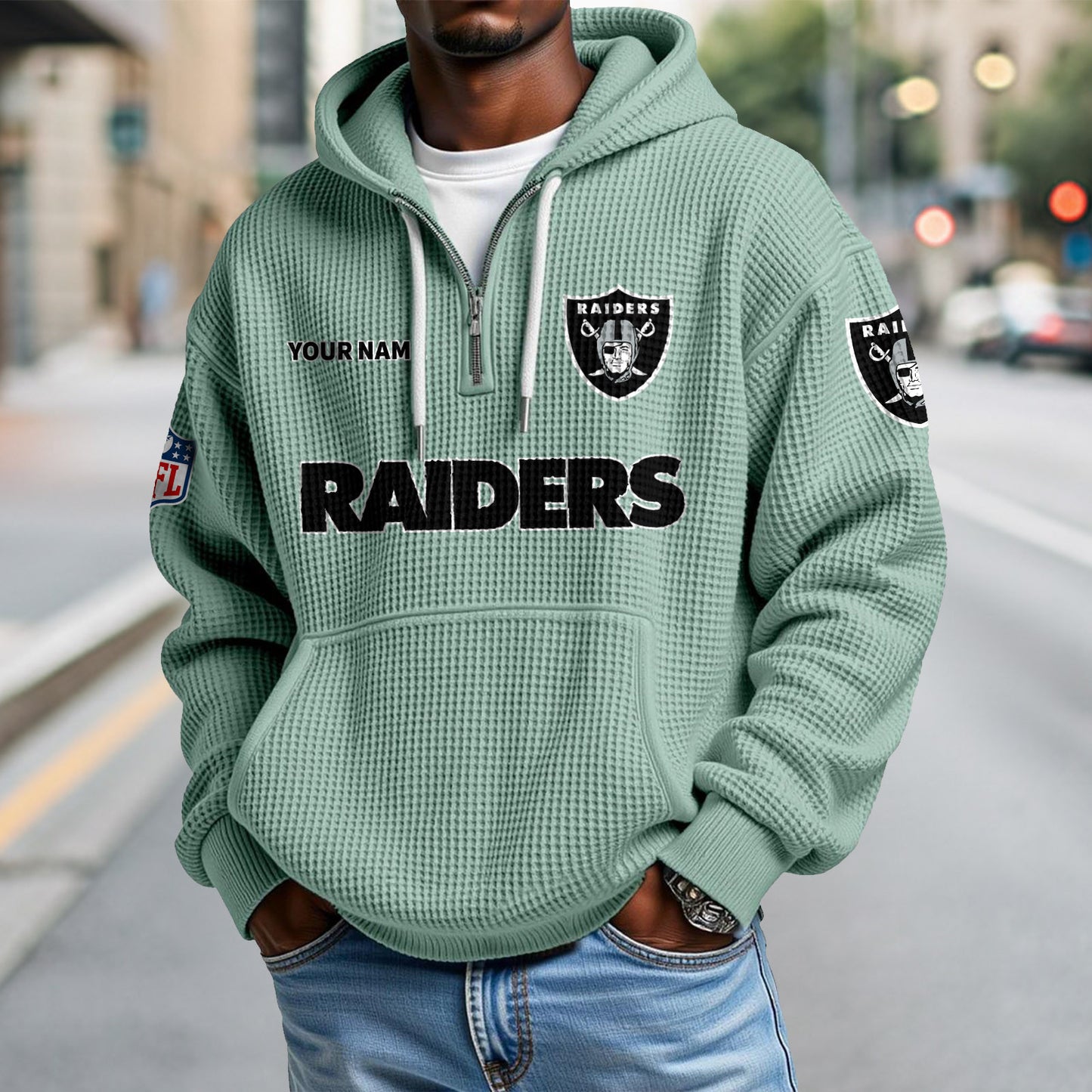 LV x NFL Waffle Hoodie DatND DVT