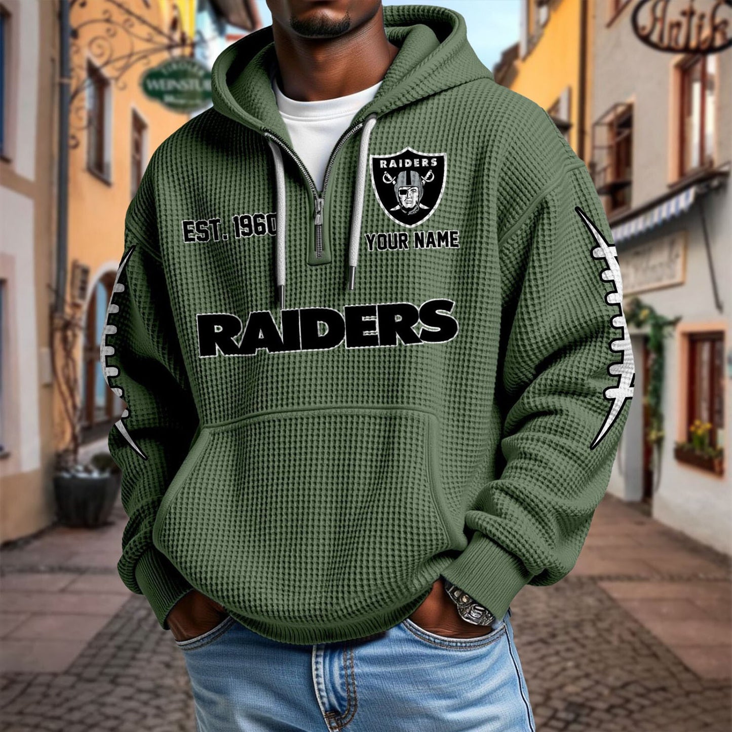 LV x NFL Waffle Hoodie DatND DVT