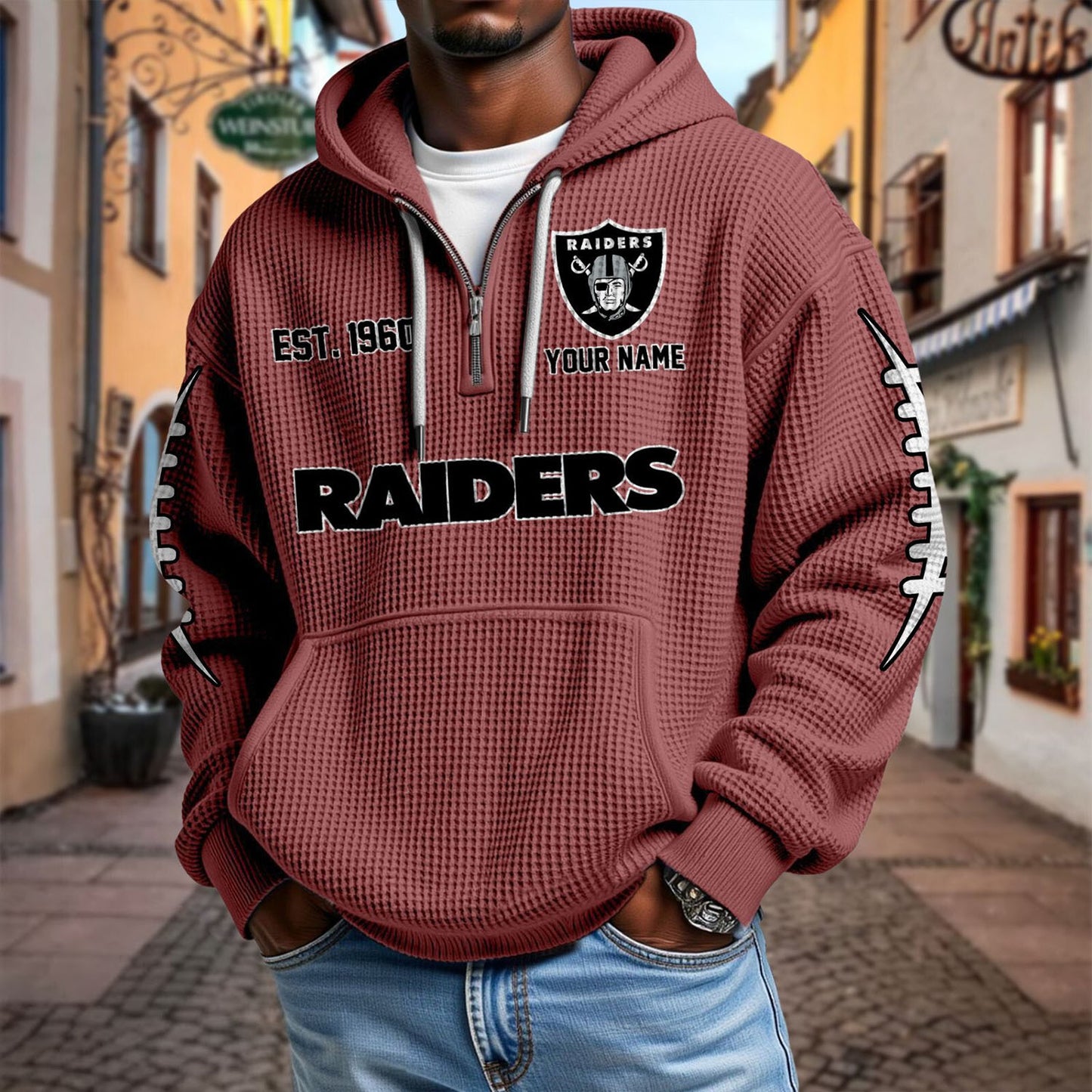 LV x NFL Waffle Hoodie DatND DVT