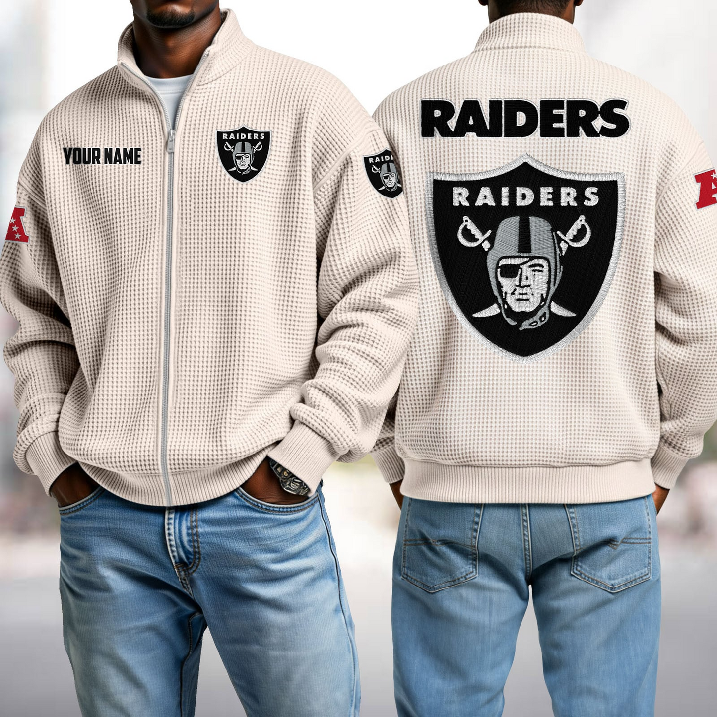 LV x NFL Waffle Zip-Up Sweatshirt DatND DVT