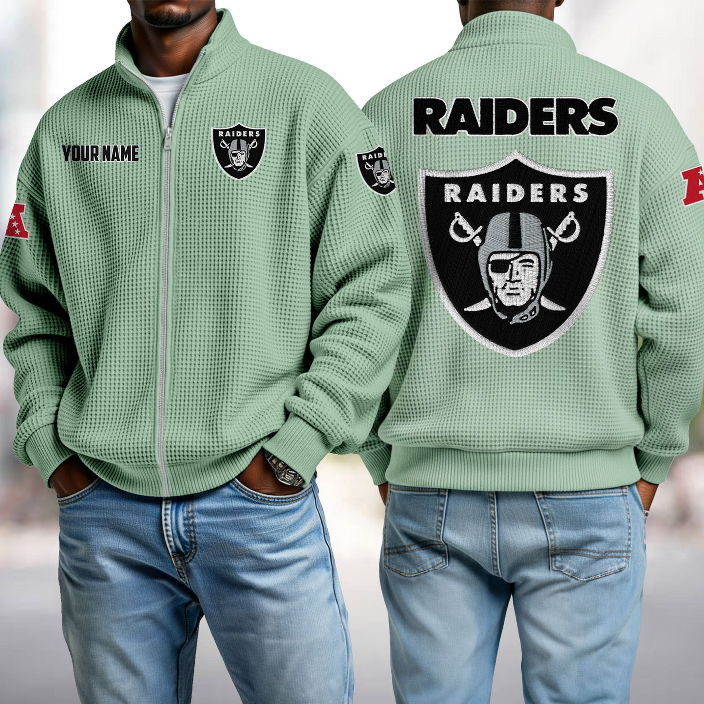 LV x NFL Waffle Zip-Up Sweatshirt DatND DVT