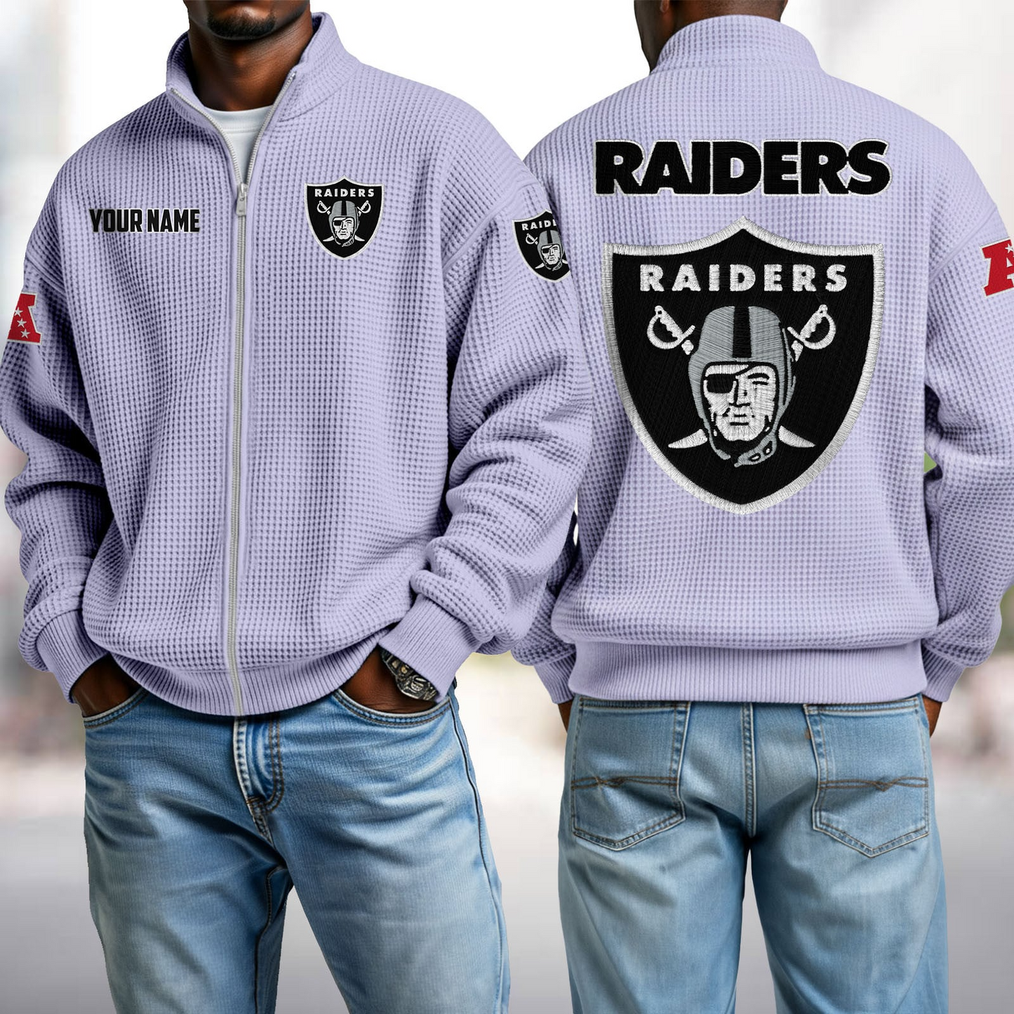 LV x NFL Waffle Zip-Up Sweatshirt DatND DVT