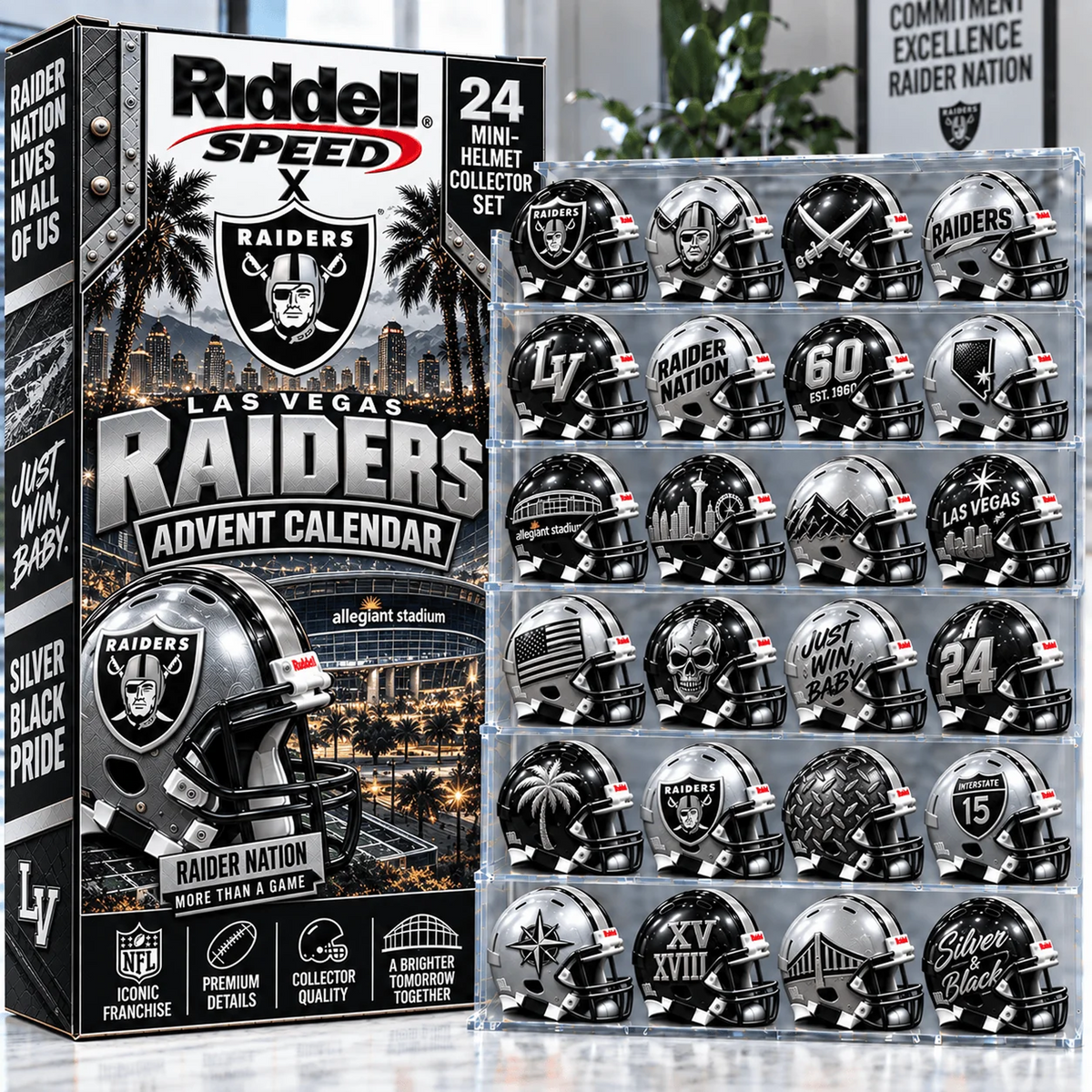 LV x Premium NFL Mini Helmet Advent Calendar