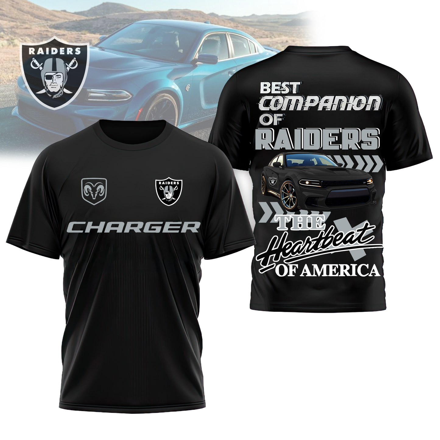 LVR Premium NFL DC Car 3D Shirt DDT CTND