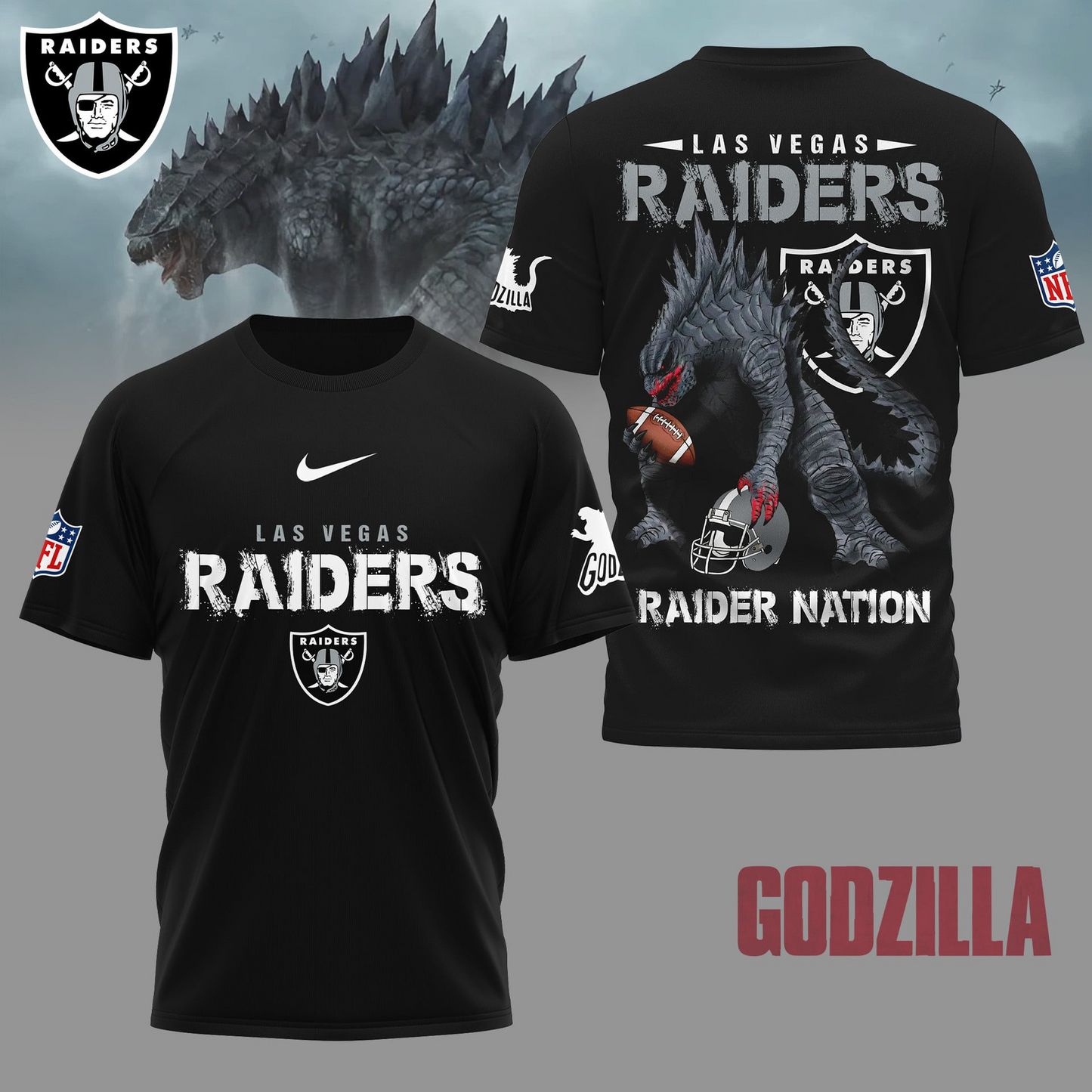 LVR Premium NFL Godzilla Football Shirt DDT CTND