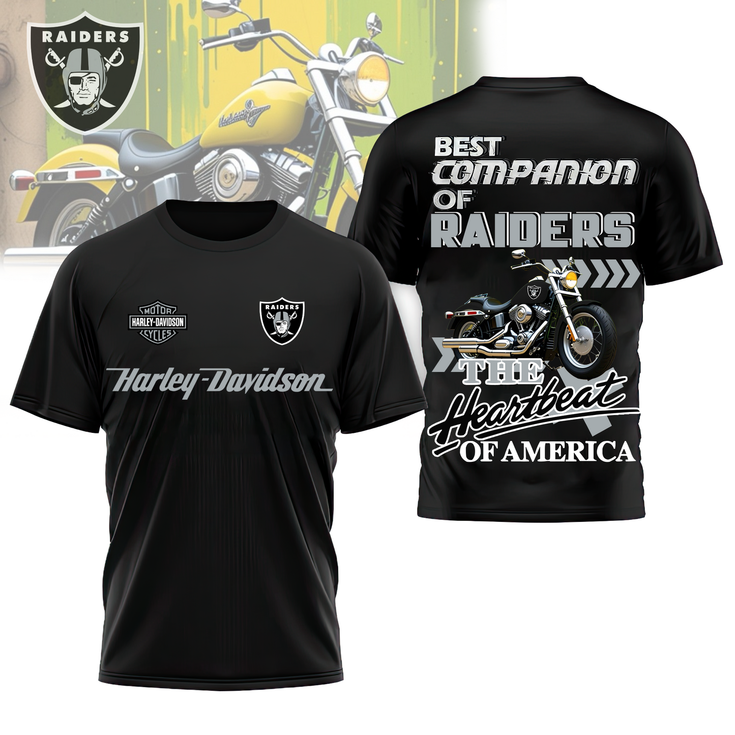 LVR Premium NFL HL Motorcycle 3D Shirt DDT CTND