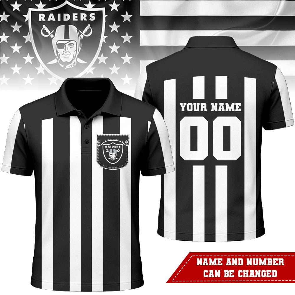 LVR Premium NFL Referees 3D Polo Shirt DDT NTL