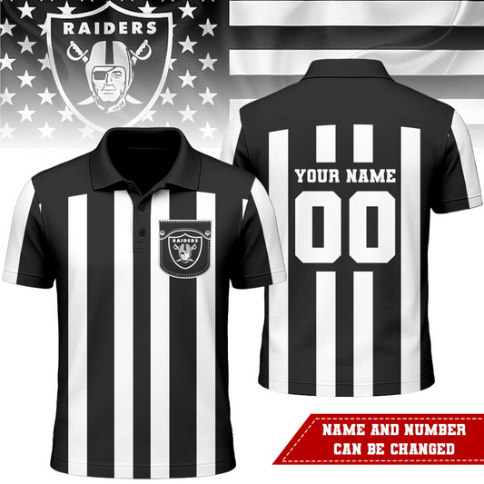 LVR Premium NFL Referees 3D Polo Shirt DDT NTL
