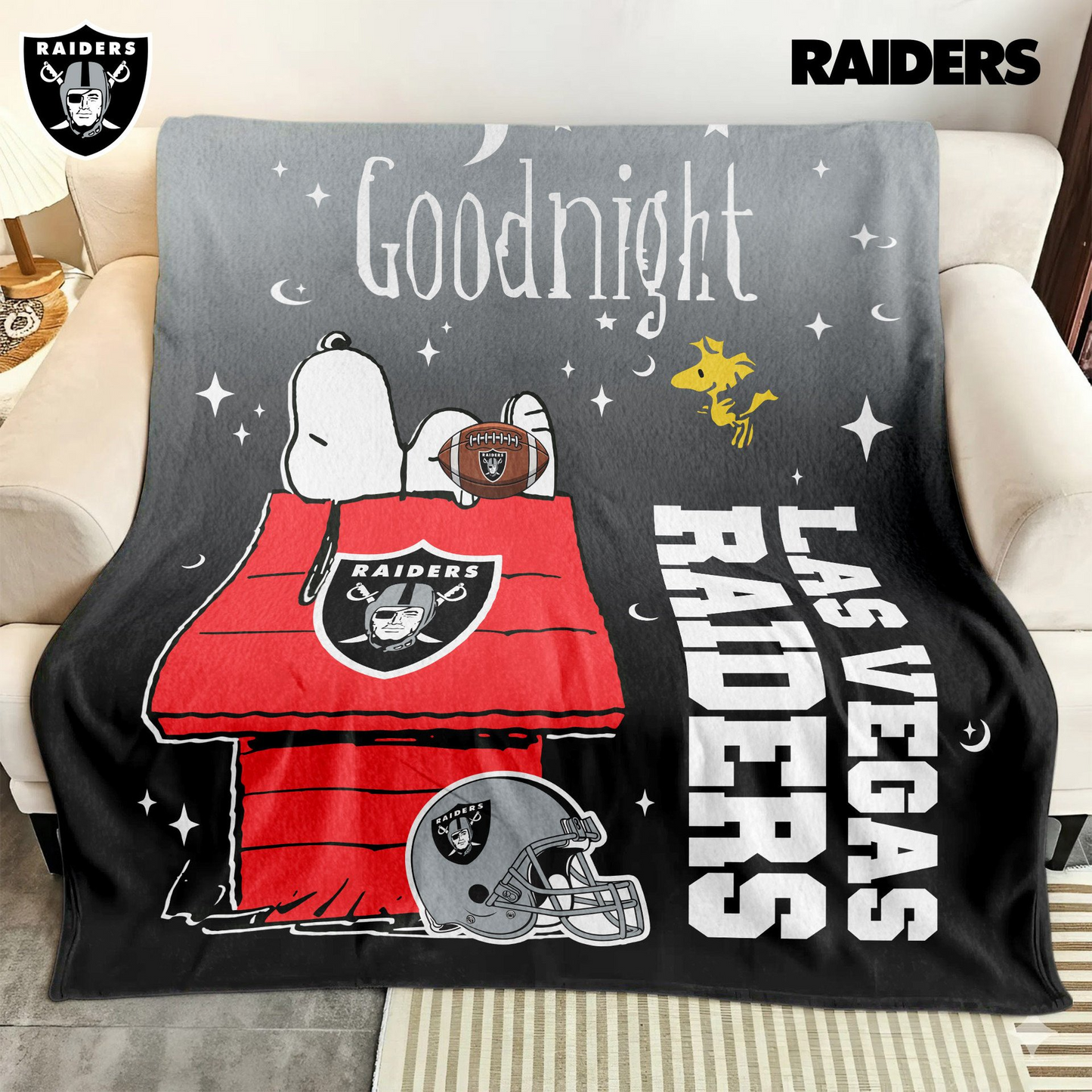 LVR Premium NFL Snoopy Fan Blanket DDT NTL