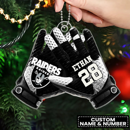 LVR x NFL Customized Christmas Acrylic Ornament DATND TANTD