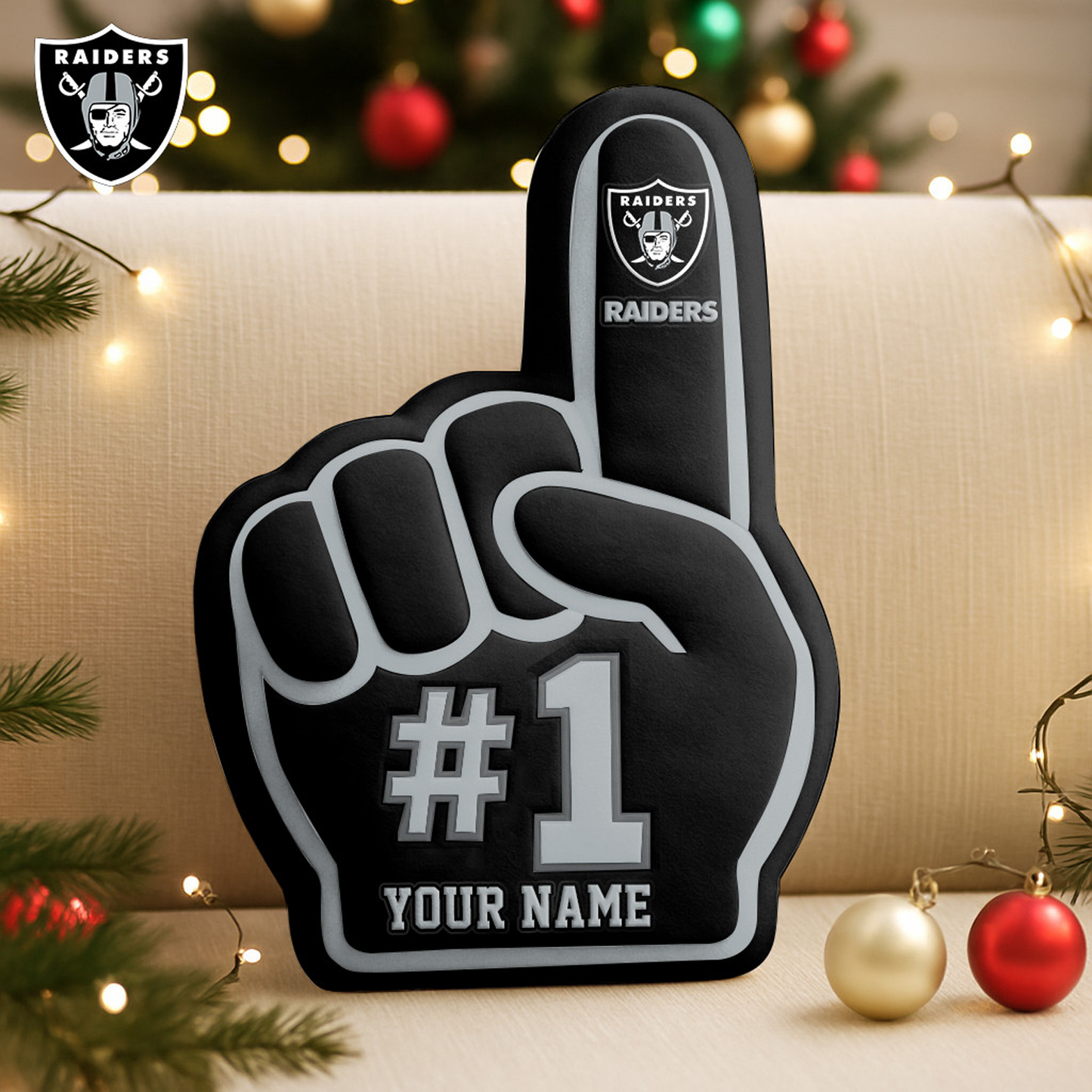 LVR x NFL Customized Shaped Pillow Christmas DATND TANTD