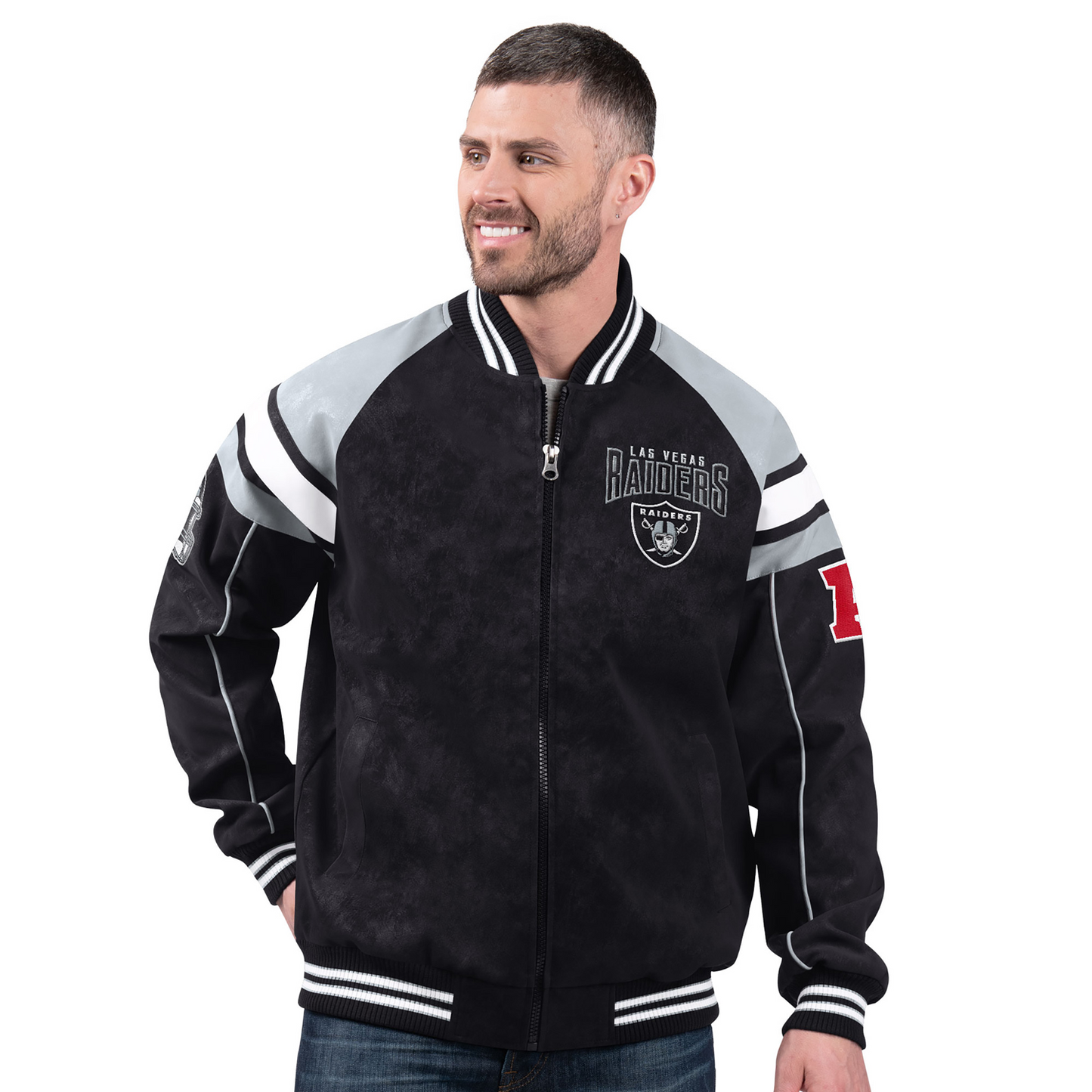 LVR x NFL Officially Licensed Faux Suede Jacket DATND TANTD