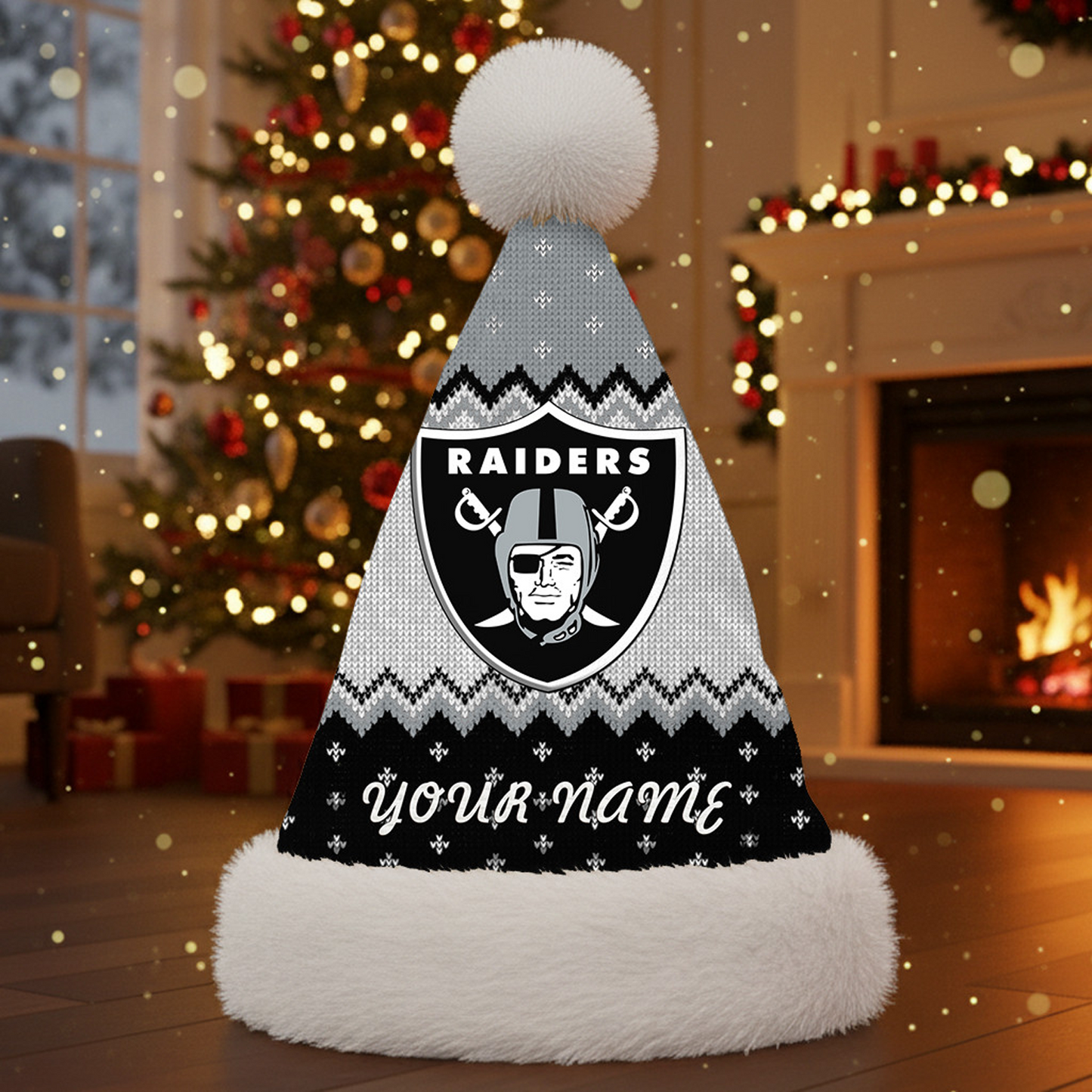 LVR x NFL Personalized Santa Hat Christmas DATND TANTD