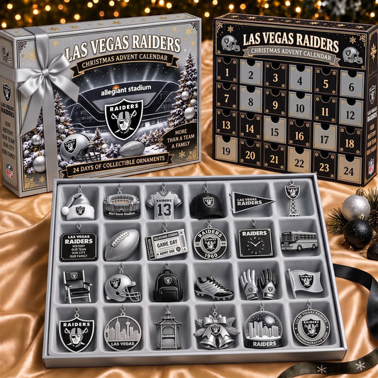 LVR x NFL Team Christmas Advent Calendar Box - 24 Days Countdown Tree Ornaments Gift Set 2809 NAK TTT