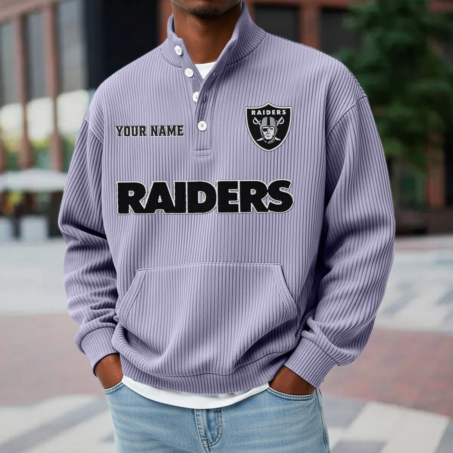 LVR x NFL Waffle High Neck Long Sleeved Sweatshirt DATND TANTD 221125