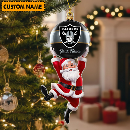LVR x Personalized NFL Acrylic Ornament Christmas DATND TANTD