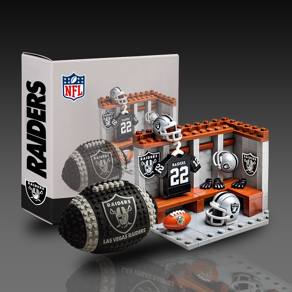 NFL Team Ball & Changing Room Building Block Football Set DDT CTND