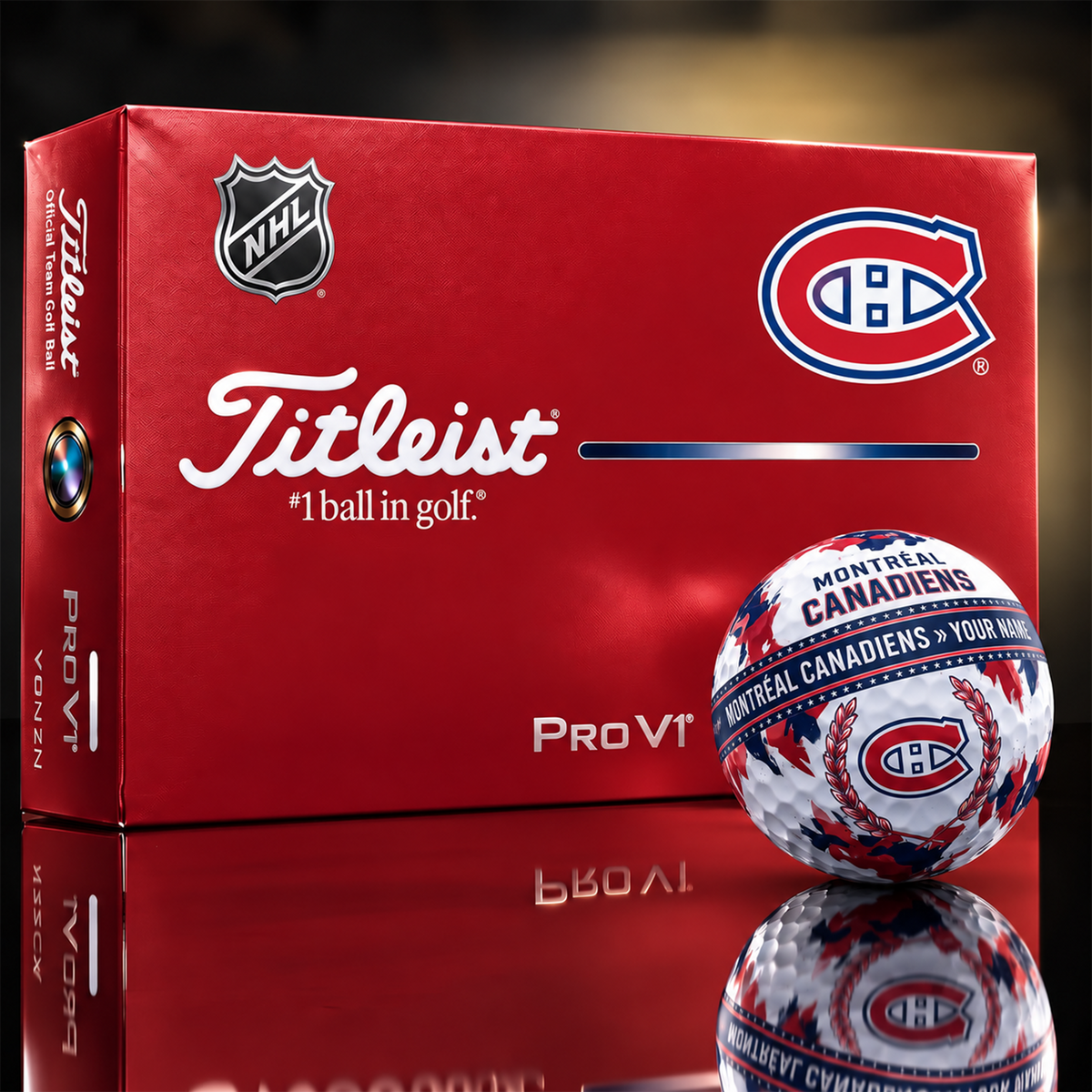 MC x Premium NHL Titleist Pro V1 Golf Ball Set