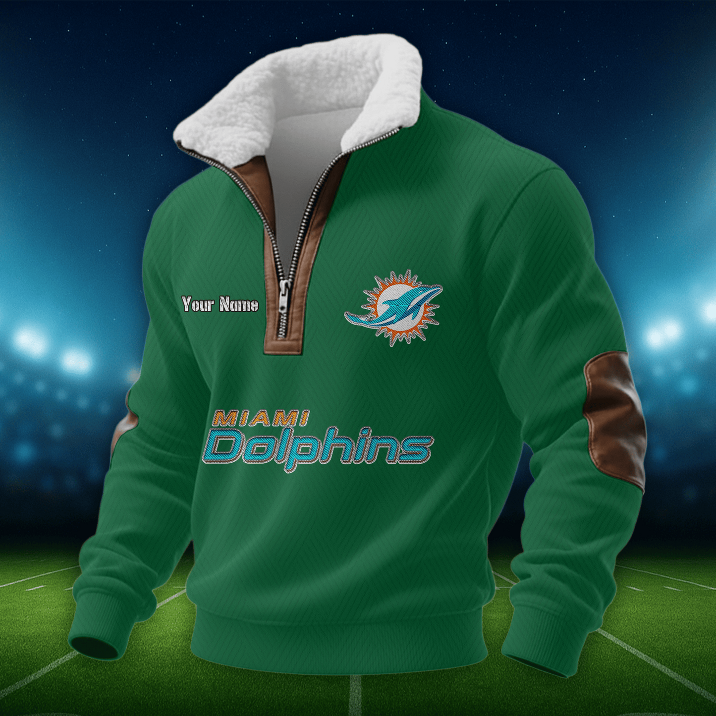 MD NFL Men Fur Collar Sweatshirt DDT CTND