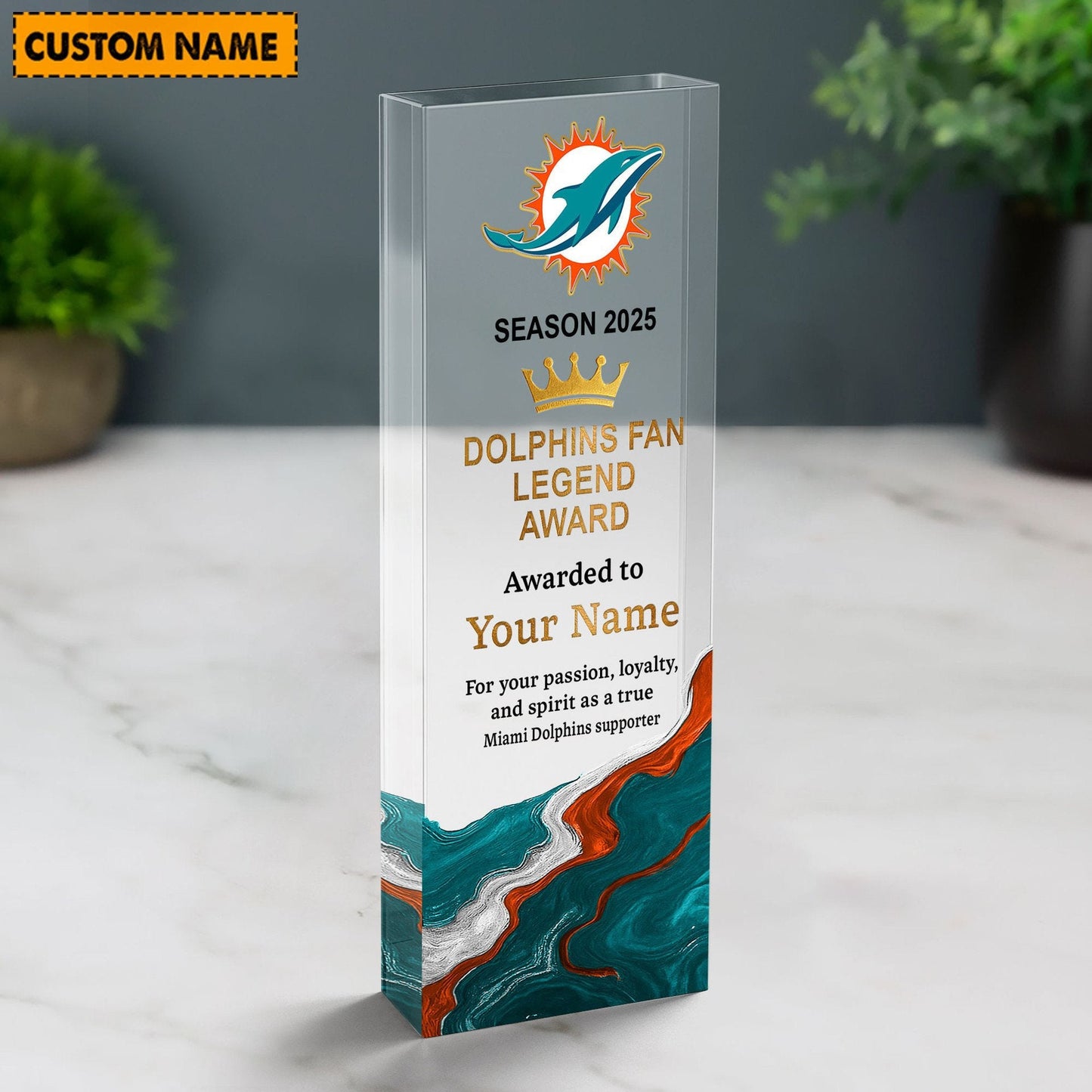 MD NFL Personalized Acrylic Award Plaque Funny Christmas Gift For Family DDT NTL