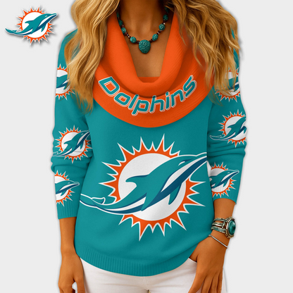 MD Premium NFL Fan Cowl Neck Sweater 3D Shirt DDT NTL