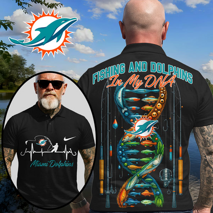 MD Premium NFL Fishing In My DNA Polo Shirt DDT CTND