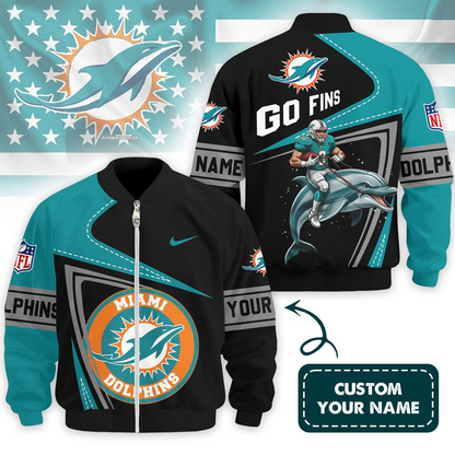 MD Premium NFL Game Day 3D Bomber Jacket DDT NTL