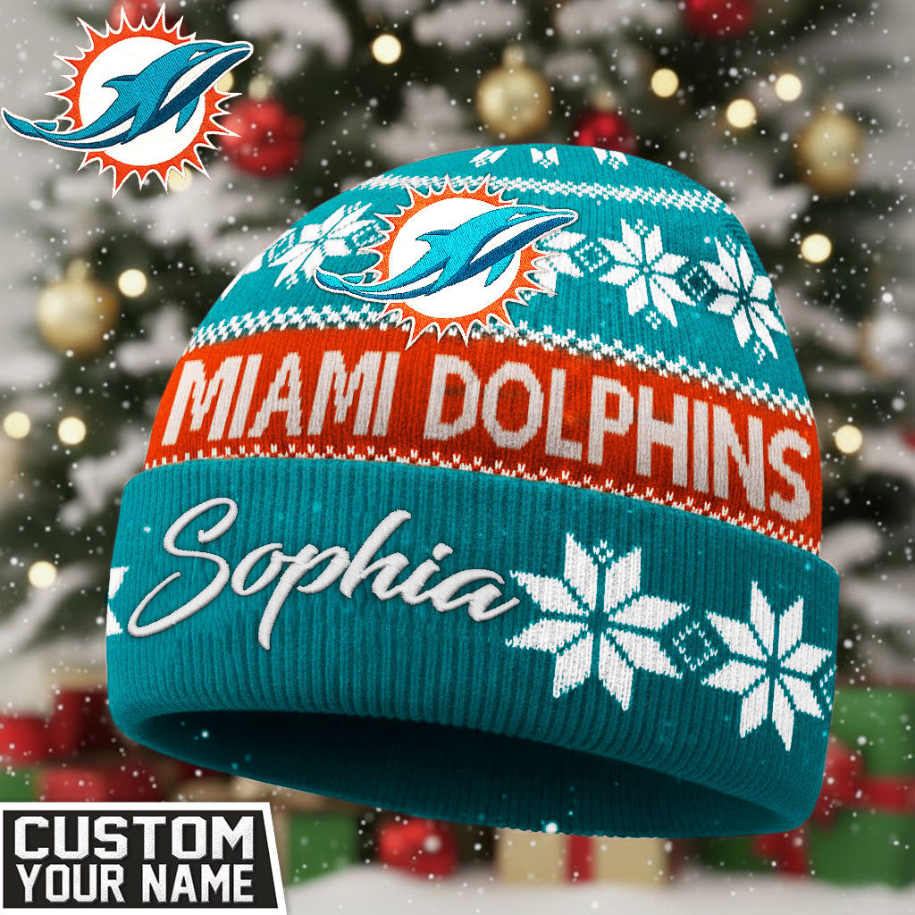 MD Premium NFL Personalized Football Beanie Hat DDT NTL