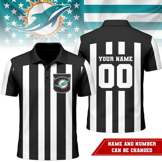 MD Premium NFL Referees 3D Polo Shirt DDT NTL