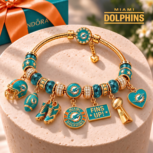MD x Luxury NFL Gold Charm Bracelet