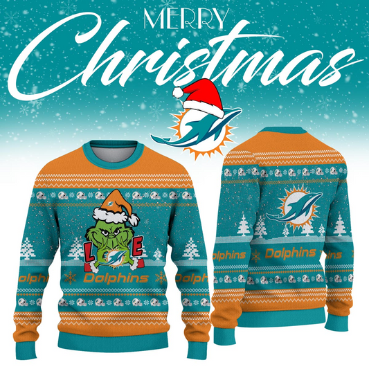 MD x NFL Love Football Ugly Christmas Sweater DDT NTL