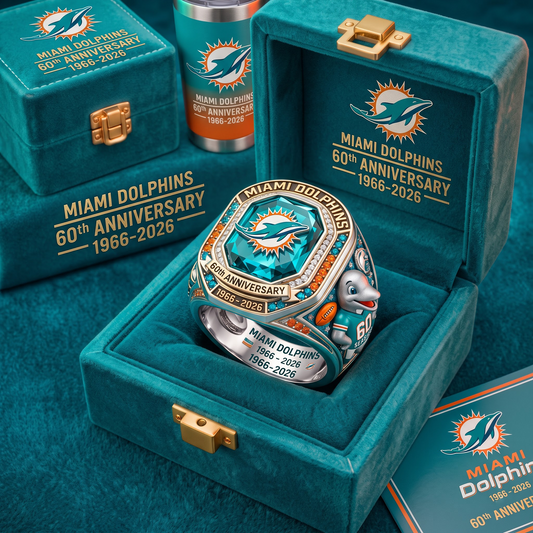 MIA X Custom NFL Team Anniversary Collector's Ring Set