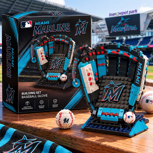 MIA X MLB Teams Baseball Glove Building Block Set