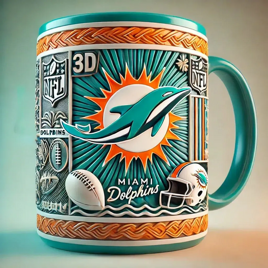 MIA X NFL football team Mug Series – Limited Edition Collectible 0412 NAK NHT
