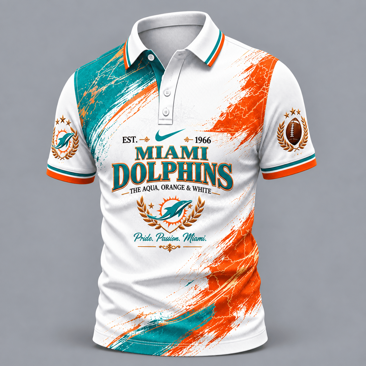 MIA X Premium NFL Classic Fan polo