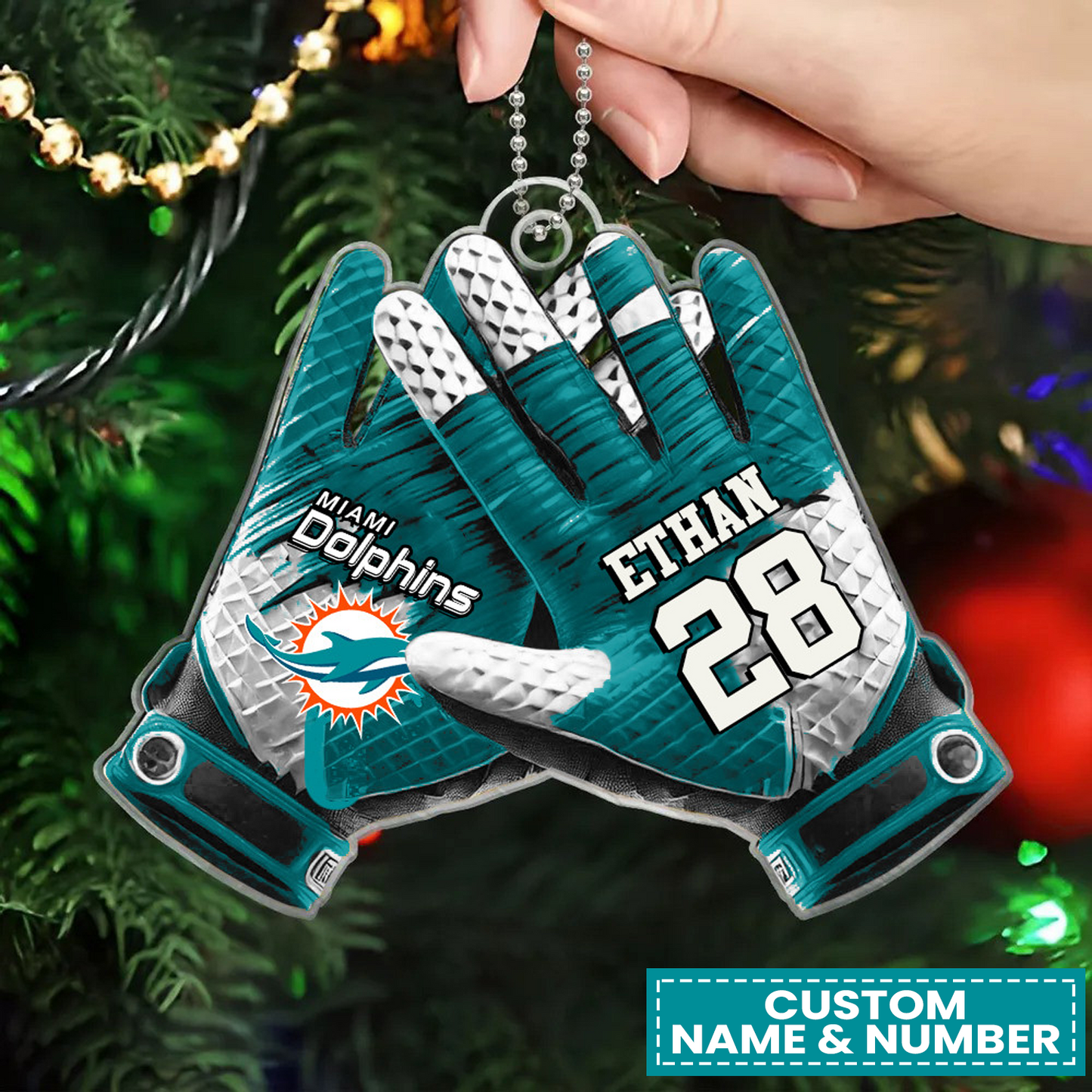 MIA x NFL Customized Christmas Acrylic Ornament DATND TANTD