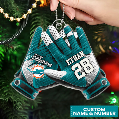 MIA x NFL Customized Christmas Acrylic Ornament DATND TANTD
