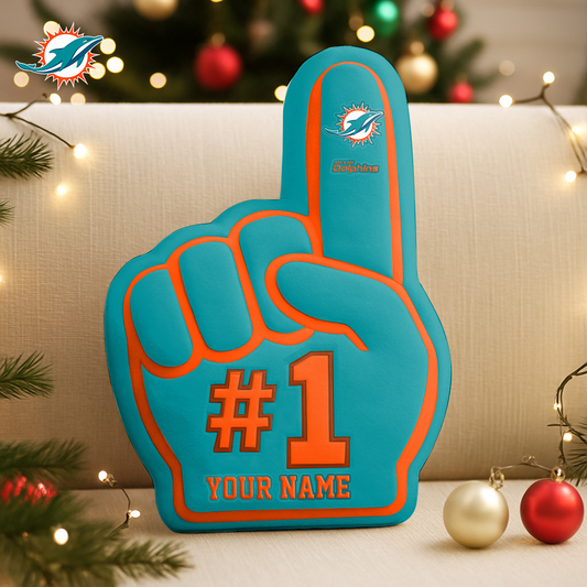 MIA x NFL Customized Shaped Pillow Christmas DATND TANTD